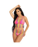 LEG AVENUE - SET TOP E PANTALONI RETE MULTICOLORE LEG AVENUE - SET TOP E PANTALONI RETE MULTICOLORE