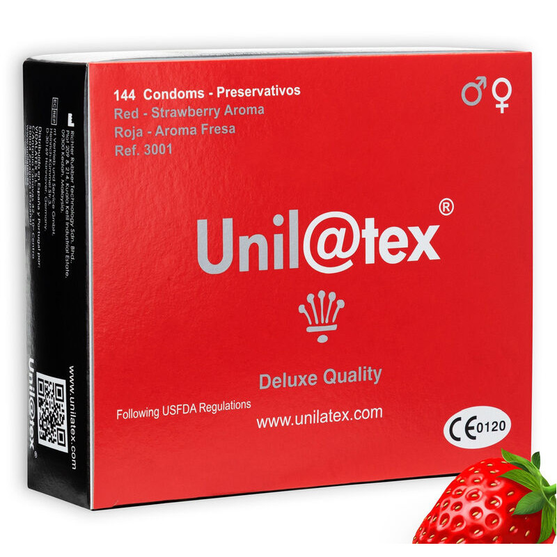UNILATEX - CONSERVANTI UNILATEX ROSSO / FRAGOLA 144 UNITÀ UNILATEX - CONSERVANTI UNILATEX ROSSO / FRAGOLA 144 UNITÀ