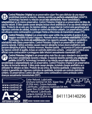 CONTROL - PRESERVATIVI FINISSIMO 3 UNITÀ