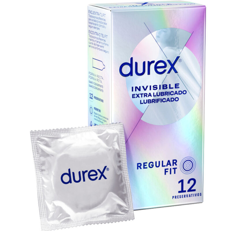 DUREX - INVISIBILE EXTRA LUBRIFICATO 12 UNITÀ DUREX - INVISIBILE EXTRA LUBRIFICATO 12 UNITÀ