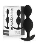 BLACKSILVER - ORSON PLUG IN SILICONE 2 ONDE ANAL 9 CM BLACKSILVER - ORSON PLUG IN SILICONE 2 ONDE ANAL 9 CM