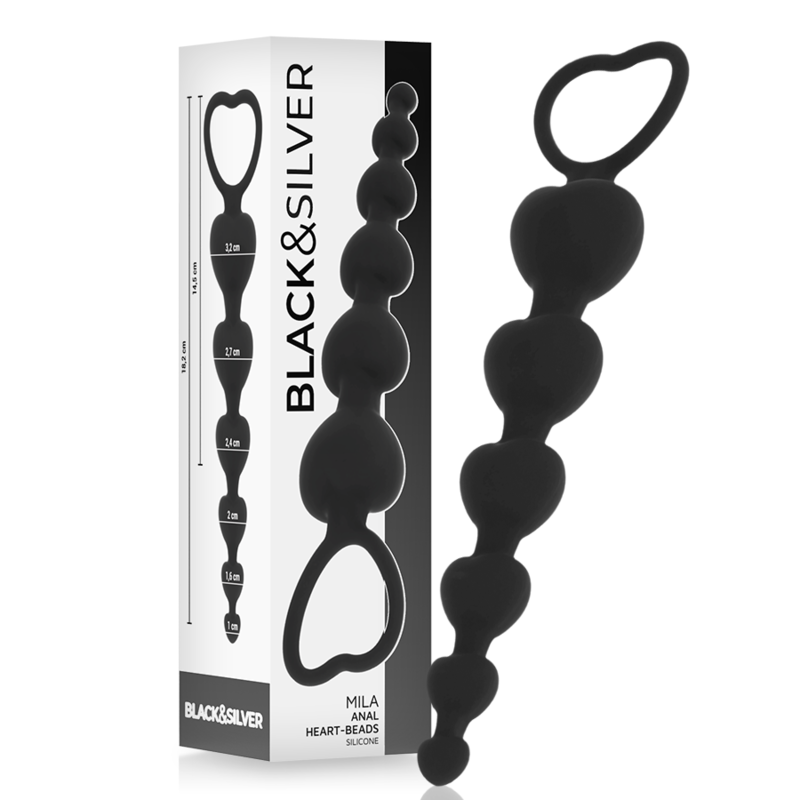 BLACKSILVER - MILA ANALE CATENA DI CUORI 18 CM BLACKSILVER - MILA ANALE CATENA DI CUORI 18 CM