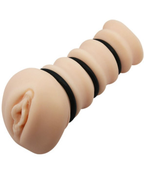 CRAZY BULL - MASTURBADOR CON ANELLI VAGINA MODELLO 2