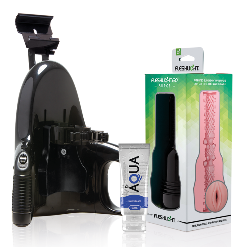FLESHLIGHT - GO PINK LADY SURGE VAGINA + LANCIO UNIVERSALE + LUBRIFICANTE DI QUALITÀ AQUA 50 ML FLESHLIGHT - GO PINK LADY SURGE VAGINA + LANCIO UNIVERSALE + LUBRIFICANTE DI QUALITÀ AQUA 50 ML