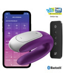 SATISFYER - VIBRATORE DOPPIO PARTNER DIVERTENTE VIOLA SATISFYER - VIBRATORE DOPPIO PARTNER DIVERTENTE VIOLA