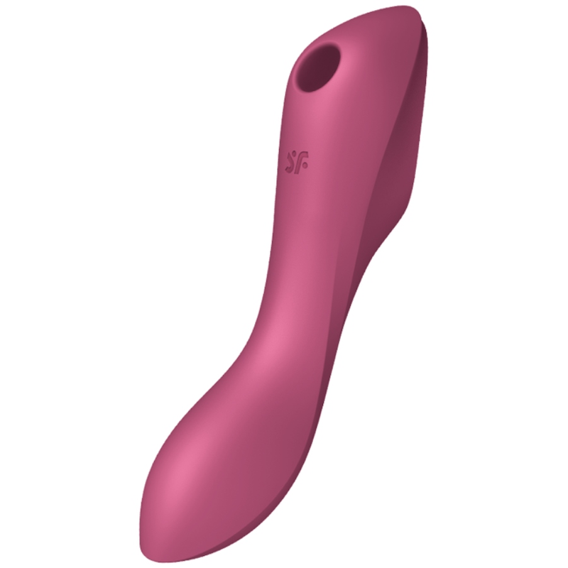 SATISFYER - VIBRATORE CURVY TRINITY 3 AIR PULSE ROSSO SATISFYER - VIBRATORE CURVY TRINITY 3 AIR PULSE ROSSO
