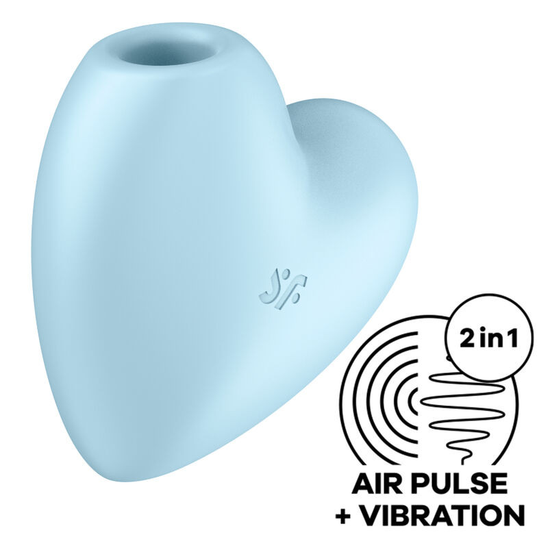 SATISFYER - STIMOLATORE E VIBRATORE CUTIE HEART AIR PULSE ROSA SATISFYER - STIMOLATORE E VIBRATORE CUTIE HEART AIR PULSE ROSA