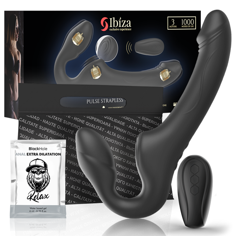 IBIZA - VIBRATORE SENZA CINGHIE CON PULSANTE DEL TELECOMANDO IBIZA - VIBRATORE SENZA CINGHIE CON PULSANTE DEL TELECOMANDO