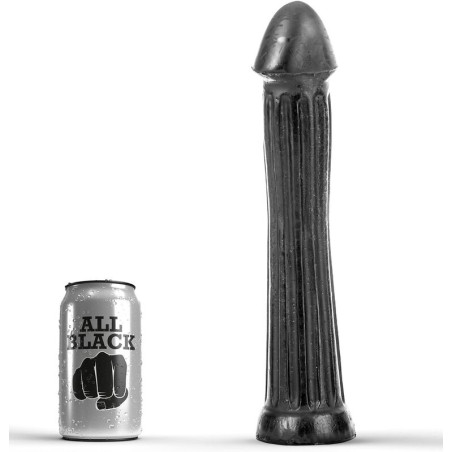 ALL BLACK - DILDO CON PLUG 31 CM