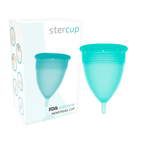 STERCUP - COPPA MESTRUALE IN SILICONE FDA TAGLIA L ACQUAMARINA