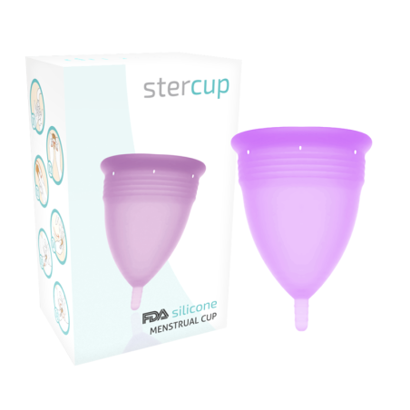 STERCUP - COPPA MESTRUALE IN SILICONE FDA TAGLIA L LILLA