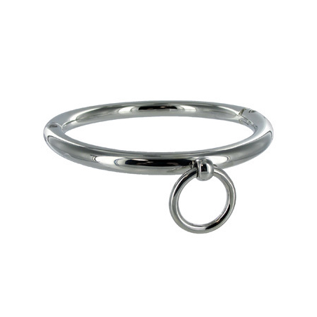 METAL HARD - COLLANA BDSM CON ANELLO 10CM