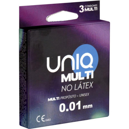 UNIQ - PRESERVATIVO SENZA LATTICE MULTI 3 UNITÀ