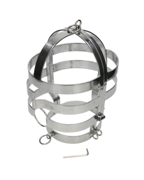 METAL HARD - MASCHERA CON COLLANA IN ACCIAIO