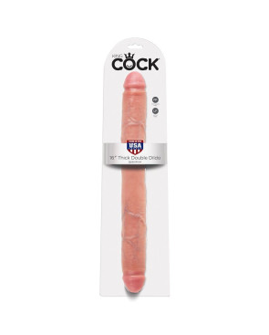 KING COCK - DOPPIO DILDO SPESSO CARNE 40.6 CM