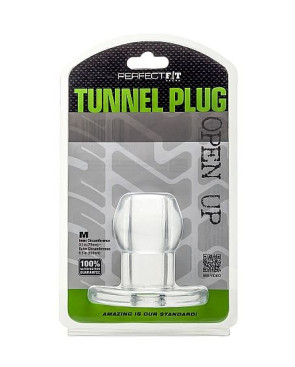 PERFECT FIT BRAND - ASS TUNNEL PLUG SILICONE TRANSPARENTE M