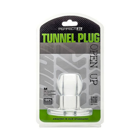 PERFECT FIT BRAND - ASS TUNNEL PLUG SILICONE TRANSPARENTE M