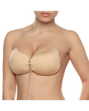 BYE-BRA - LACE-IT VALORIZZAZIONE PUSH-UP BEIGE COPPA A